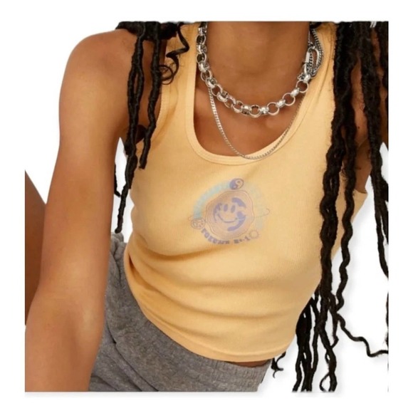 Daydreamer Record Ribbed Melon Tank XS - Picture 3 of 6